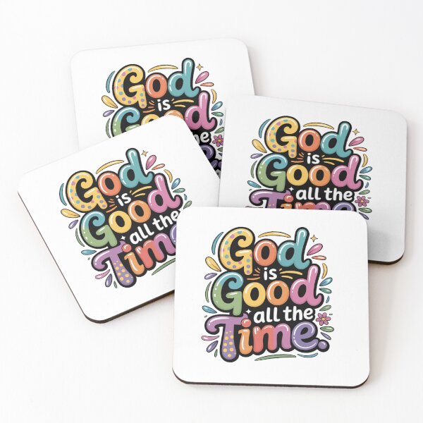 Item preview, God Is Good All The Time – Colorful Christian Quote, Faith Typography Design designed and sold by WHDProduction45.