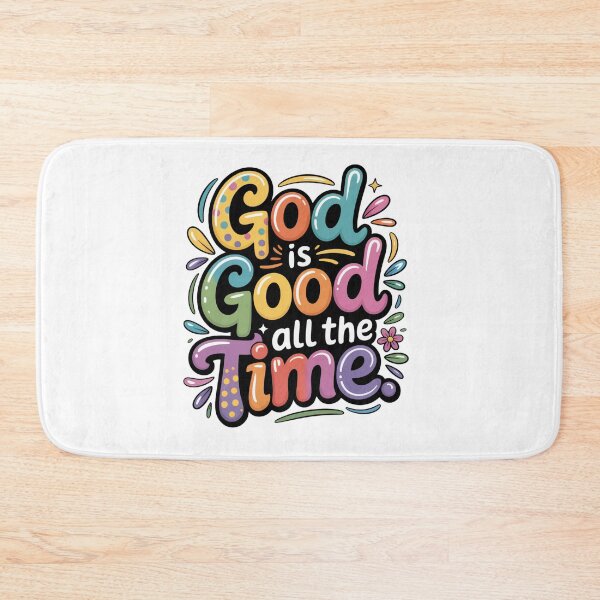 Item preview, God Is Good All The Time – Colorful Christian Quote, Faith Typography Design designed and sold by WHDProduction45.