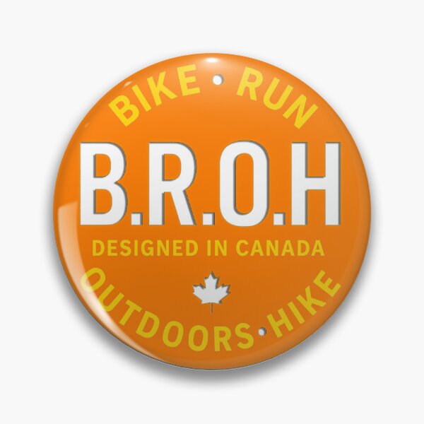 Artikelvorschau, BROH Outdoor Badge Logo Shirt Bike Run Outdoors Hike Canada Orange entworfen und verkauft von BROHLine Studio.