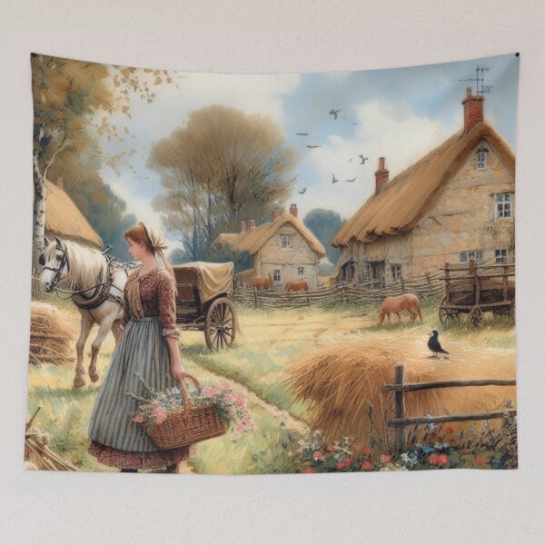 Item preview, A Norman village inspired by the little model girls (Countess of Ségur) designed and sold by jefboutique6150.
