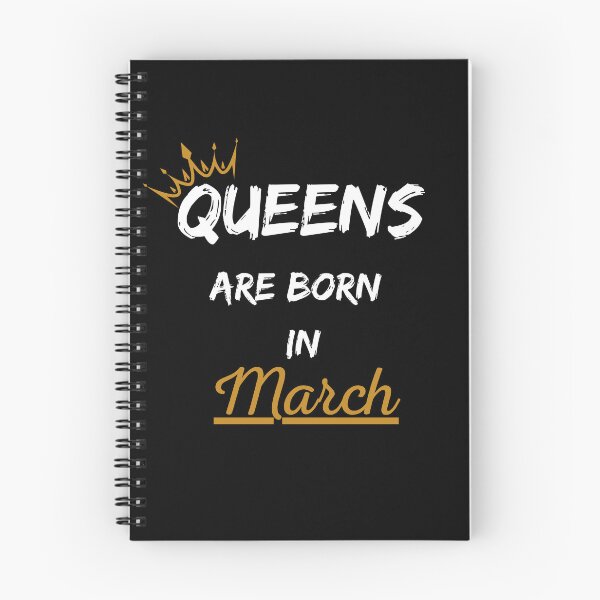 Item preview, Queens Are Born In March Birthday Gift Design designed and sold by CyfroweMysli.