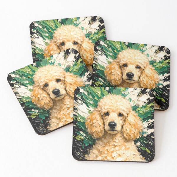 Item preview, Elegant Poodle Calm Intense Dynamic Green Aesthetic designed and sold by Vista Atelier.