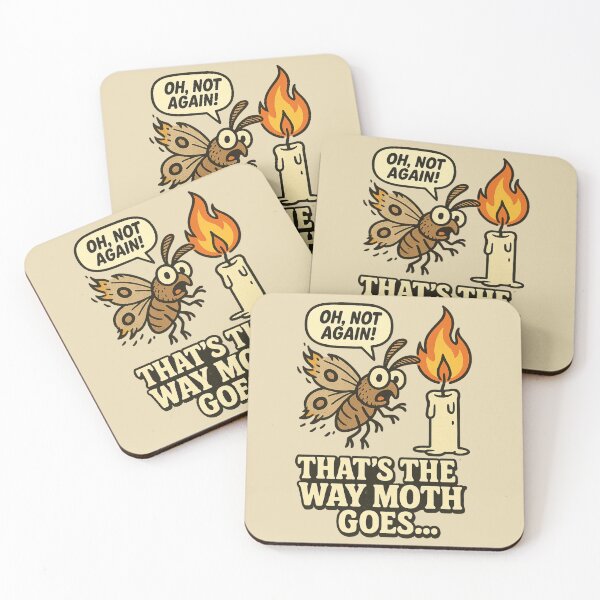 Item preview, That’s the Way Moth Goes: Funny Cartoon Insect Design designed and sold by ChirpInc.