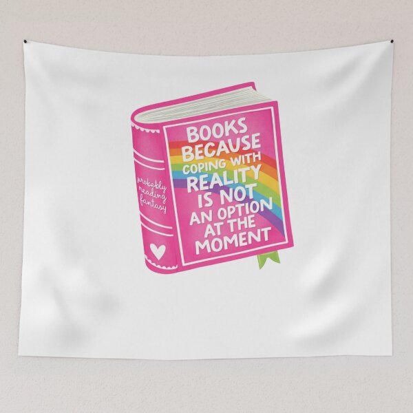 Item preview, Books Because Reality Is Not An Option At The Moment designed and sold by krystalRomanart.