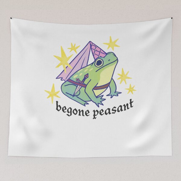 Item preview, Begone Peasant Medieval Princess Frog designed and sold by krystalRomanart.