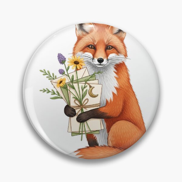 Item preview, Wildflower Pen Pal Fox designed and sold by pumsquare.
