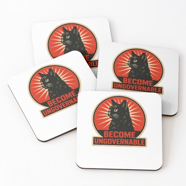 Item preview, Become Ungovernable Cat designed and sold by krystalRomanart.