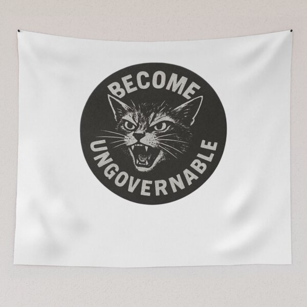 Item preview, Become Ungovernable Cat designed and sold by krystalRomanart.