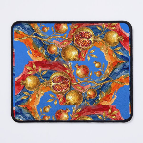 Item preview, Watercolor Armenian flag with pomegranates designed and sold by TB-73.