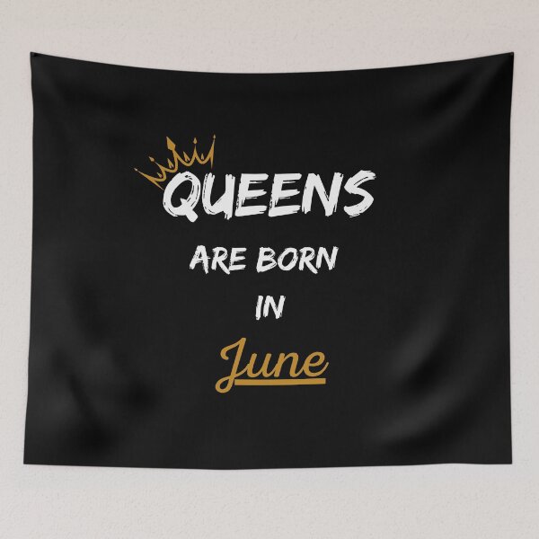 Item preview, Queens Are Born In June Birthday Gift Design designed and sold by CyfroweMysli.