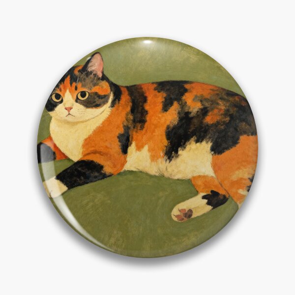 Item preview, Judgy Cat Folk Art - Primitive Portrait designed and sold by PictorialWhimsy.