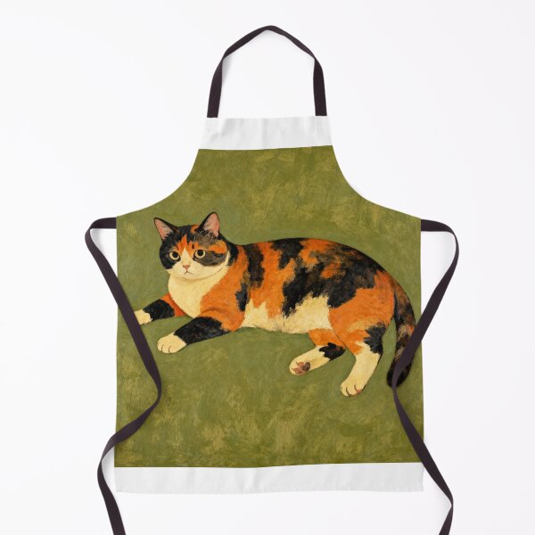Item preview, Judgy Cat Folk Art - Primitive Portrait designed and sold by PictorialWhimsy.