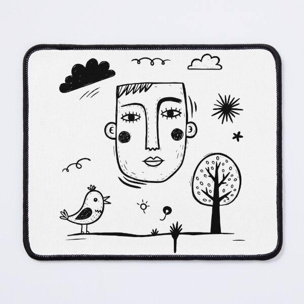 Item preview, Minimalist Abstract Face Line Art designed and sold by SholoStudio.