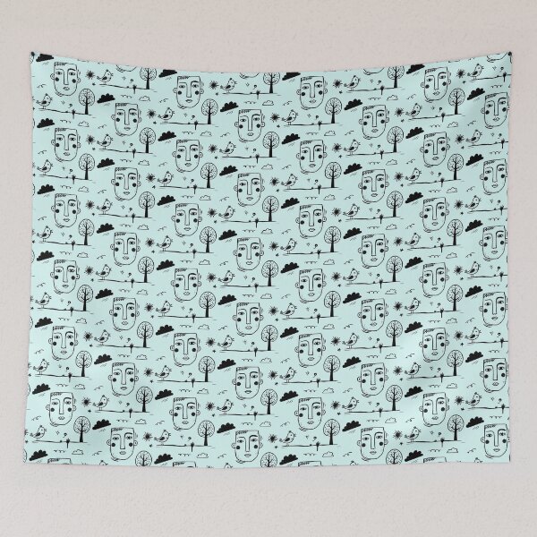 Item preview, Minimalist Abstract Face Line Art designed and sold by SholoStudio.