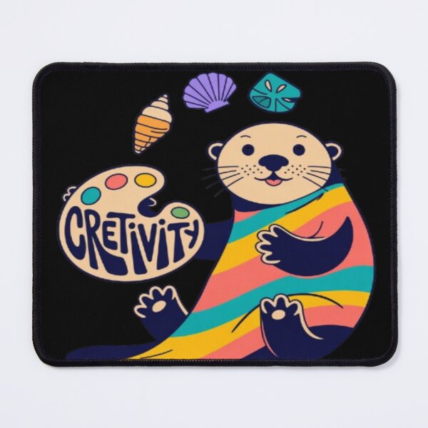 Item preview, Cute Creative Otter with Paint Palette Kawaii designed and sold by DailySparks.