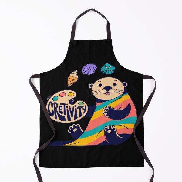 Item preview, Cute Creative Otter with Paint Palette Kawaii designed and sold by DailySparks.