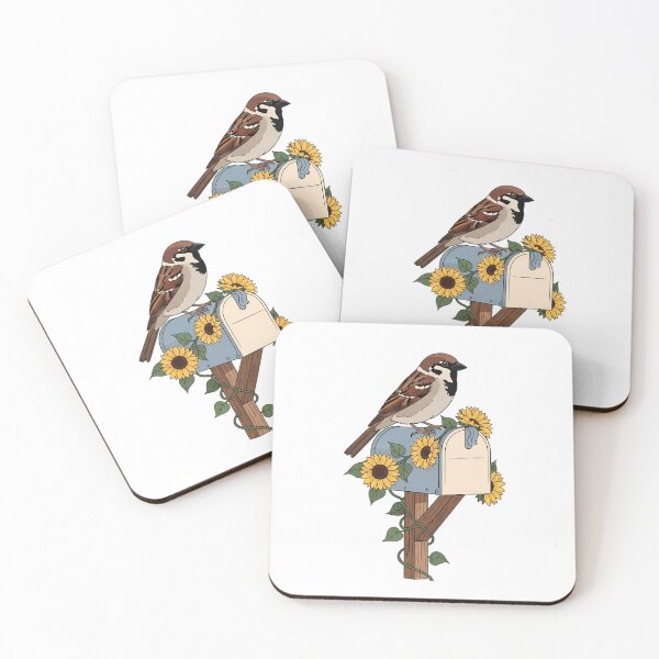 Item preview, Mailbox Sunflower Sparrow designed and sold by pumsquare.