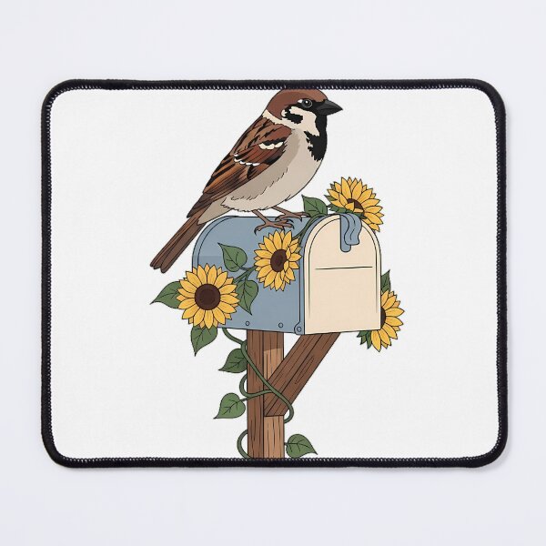 Item preview, Mailbox Sunflower Sparrow designed and sold by pumsquare.
