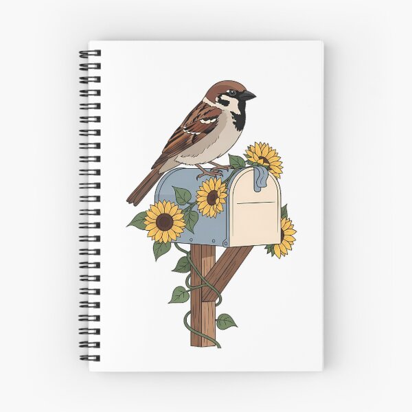Item preview, Mailbox Sunflower Sparrow designed and sold by pumsquare.