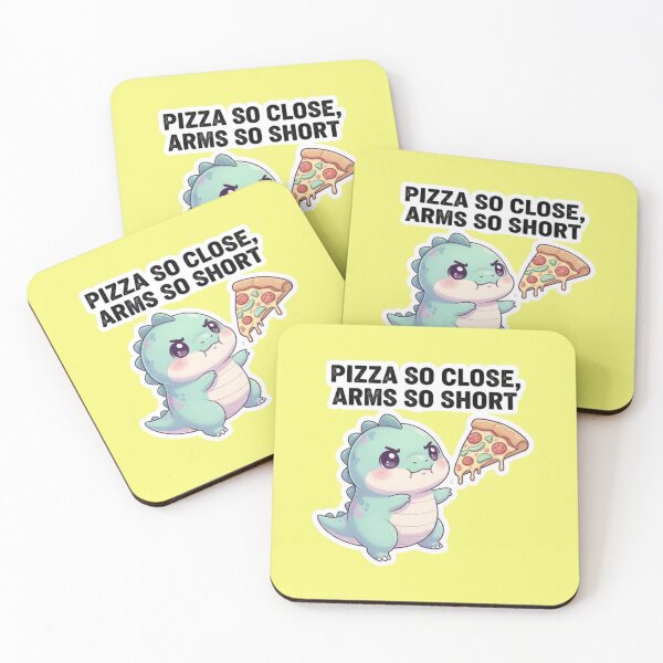 Item preview, Cute Kawaii Baby T Rex Pizza So Close Arms So Short Funny Dinosaur Lover designed and sold by bvdesignart.