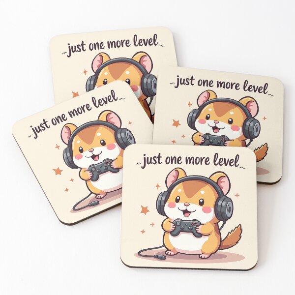 Artikelvorschau, Kawaii Hamster Gaming mit Headset und Controller entworfen und verkauft von MY CREATIVE SHOP.