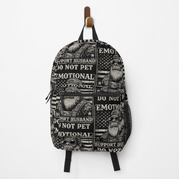 Item preview, Emotional Support Husband Do Not Pet Bigfoot Military Veteran Patriotic Gift For Men designed and sold by QuentinHarrow.