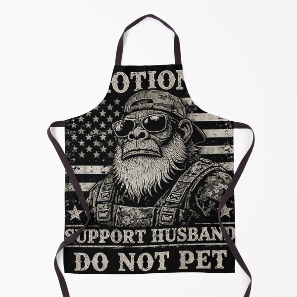 Item preview, Emotional Support Husband Do Not Pet Bigfoot Military Veteran Patriotic Gift For Men designed and sold by QuentinHarrow.