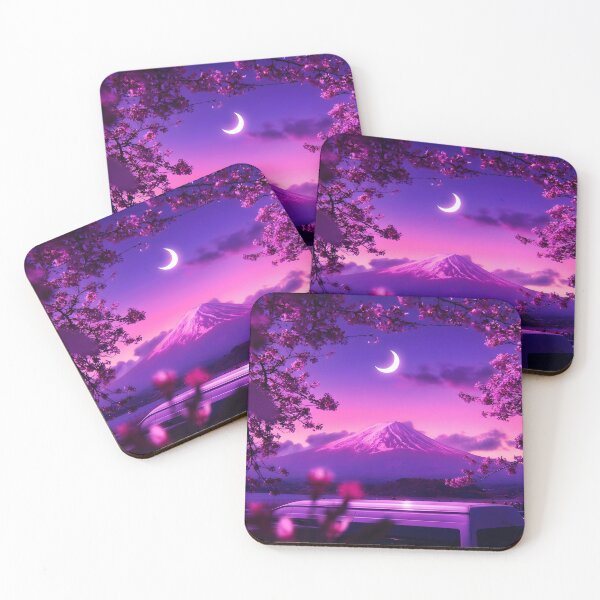 Item preview, Mount Fuji Van Dream - Celestial Sakura Night designed and sold by Inari Designs.