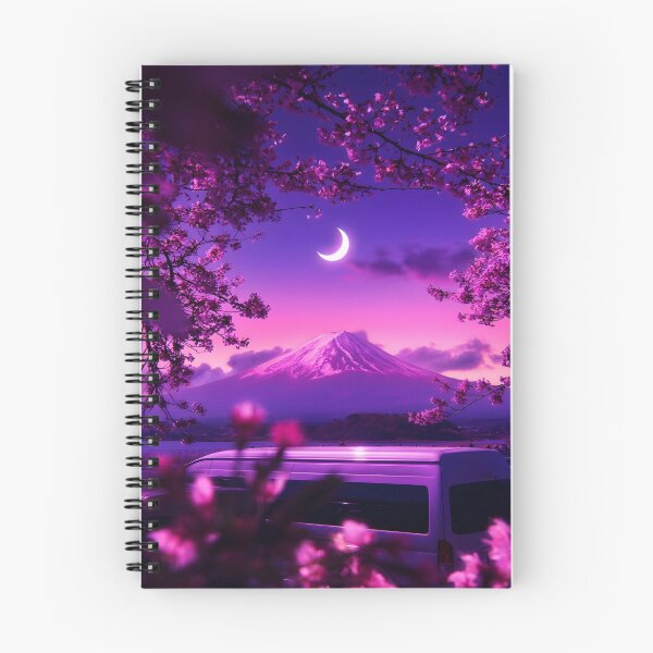 Item preview, Mount Fuji Van Dream - Celestial Sakura Night designed and sold by Inari Designs.