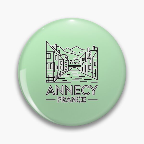 Item preview, Annecy France Minimal Line Art | Elegant Canal Outline Travel Design designed and sold by Timeless Design.