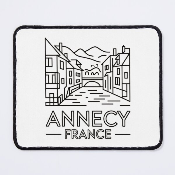 Item preview, Annecy France Minimal Line Art | Elegant Canal Outline Travel Design designed and sold by Timeless Design.