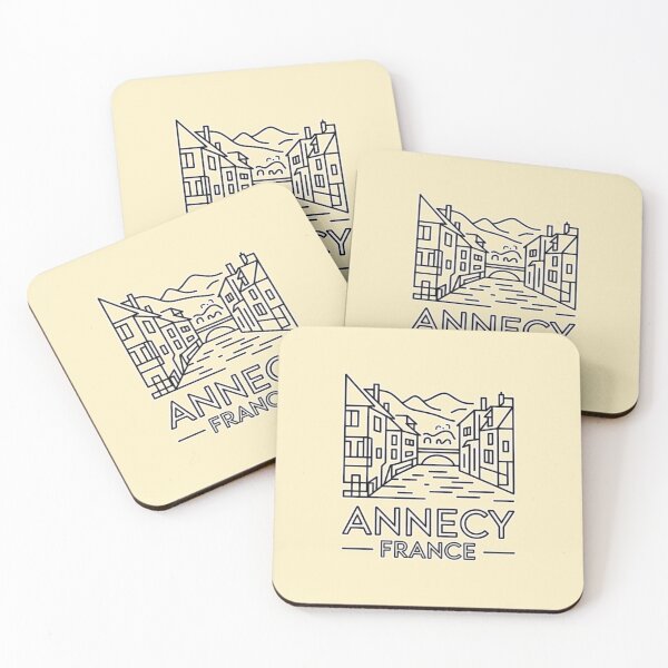 Item preview, Annecy France Minimal Line Art | Elegant Canal Outline Travel Design designed and sold by Timeless Design.