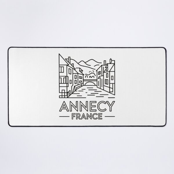 Item preview, Annecy France Minimal Line Art | Elegant Canal Outline Travel Design designed and sold by Timeless Design.
