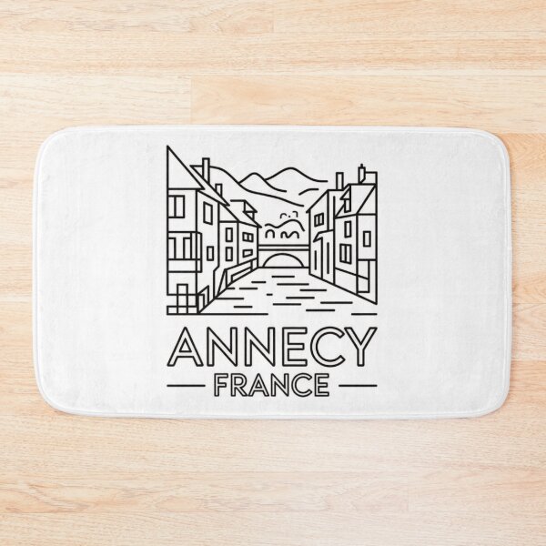 Item preview, Annecy France Minimal Line Art | Elegant Canal Outline Travel Design designed and sold by Timeless Design.