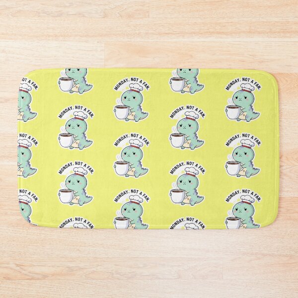 Item preview, Funny Sassy Dinosaur Monday Not A Fan Grumpy Coffee Lover designed and sold by bvdesignart.