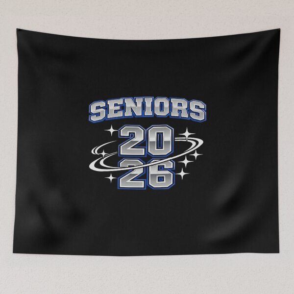 Item preview, Seniors 2026 Metallic Blue Design | Graduation Class Graphic for Apparel & Gifts designed and sold by Bright Nest Studio.