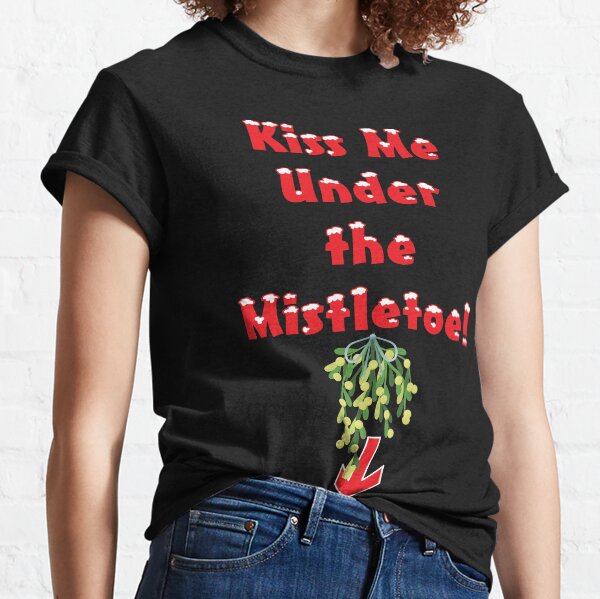 Meet Me Under The Mistletoe Vintage 50\u2019s Style Graphic Tee