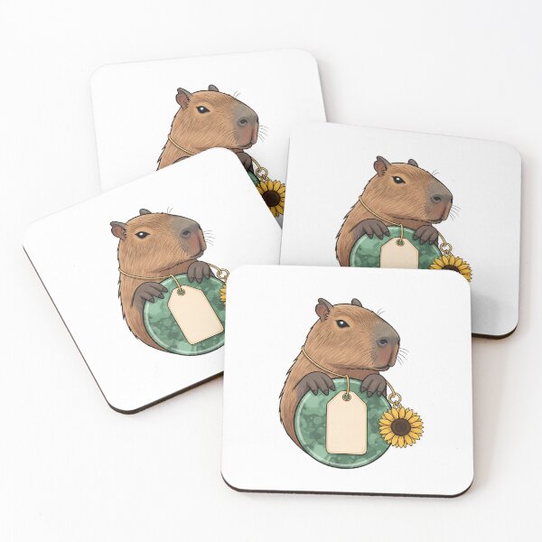 Item preview, Green Tile Capybara designed and sold by pumsquare.