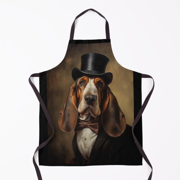 Item preview, Dapper Basset Hound in Top Hat designed and sold by PetsArt.