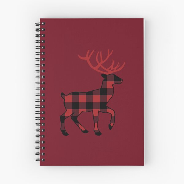 Item preview, Black Red Rustic Plaid Reindeer – Buffalo Check Style designed and sold by CroesCreations.