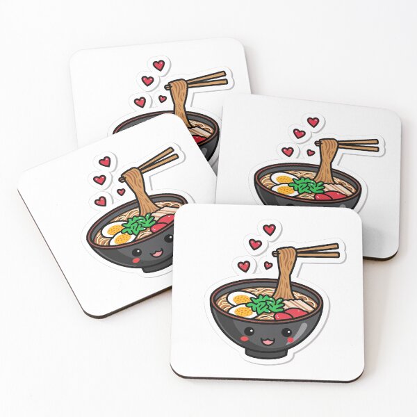 Item preview, Anime Ramen Bowl Sticker — Cute Japanese Food Lover Gift for Laptop and Water Bottle designed and sold by Stick_It_With_Love.
