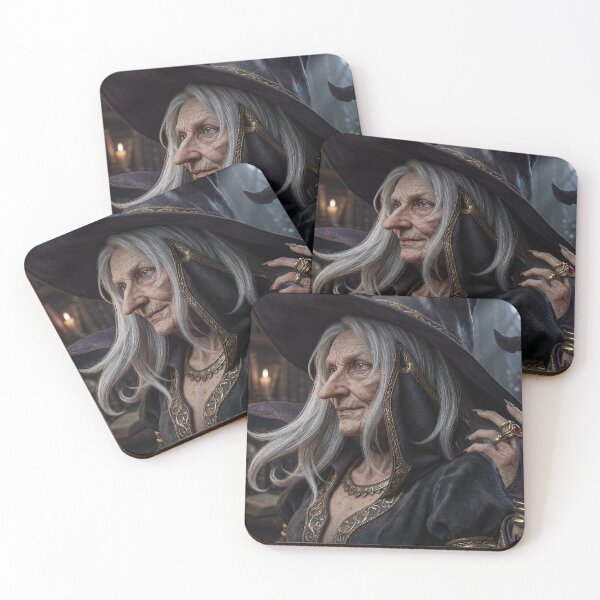 Item preview, Ancient Witch RPG Character – Dark Fantasy Sorceress Ultra Realistic Portrait designed and sold by thedarkfantasy.