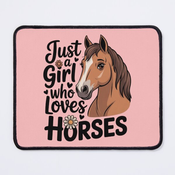 Item preview, Just a Girl Who Loves Horses designed and sold by 123ks.