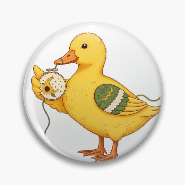 Item preview, Embroidery Hoop Duck designed and sold by pumsquare.