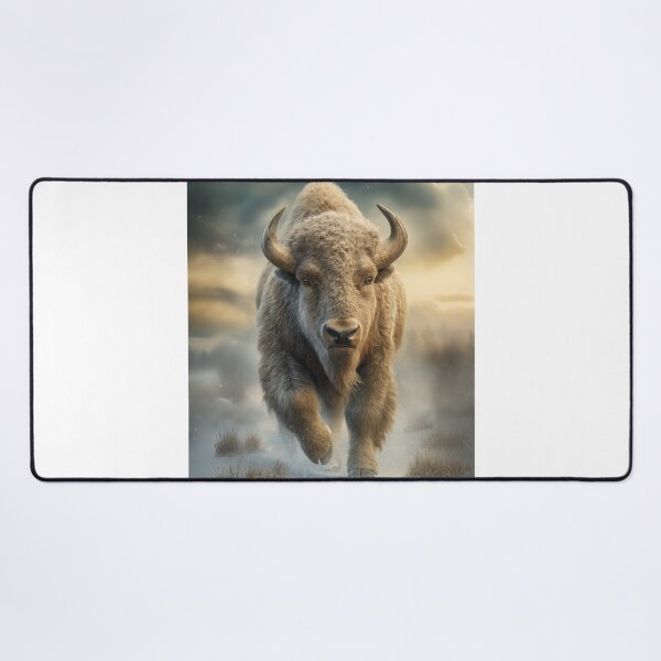 Item preview, Majestic Bison in Snowy Landscape designed and sold by PetsArt.