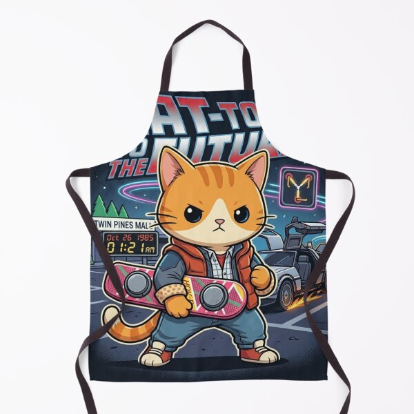 Item preview, Cat To The Future - Funny Orange Tabby Marty McFly Parody designed and sold by anandariki.