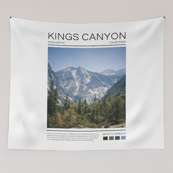 Aperçu de l'œuvre Parc national de Kings Canyon - Californie créée et vendue par StudioRedKoala.