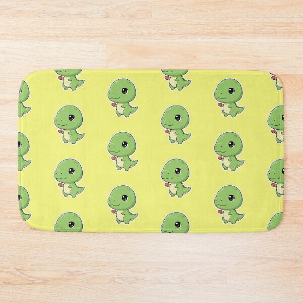 Item preview, Adorable Chibi Green Dinosaur Holding a Red Heart Kawaii Dino Illustration designed and sold by bvdesignart.