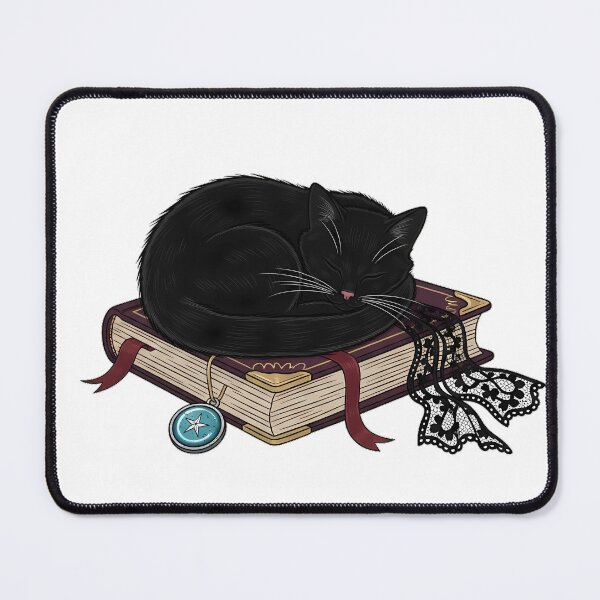 Item preview, Cool Blue Spellbook Cat designed and sold by IllumeInk.