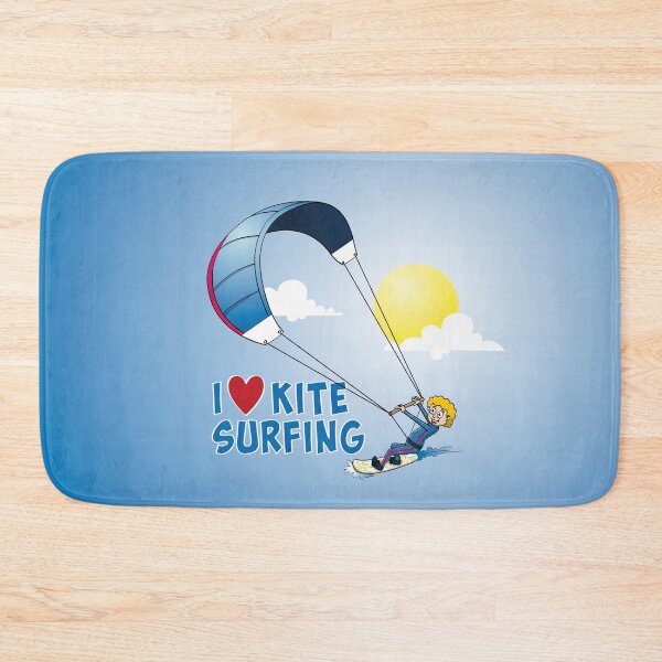Item preview, I love kitesurfing - cartoon style illustration  designed and sold by Stef Ringoot, cartoons and illustrations.